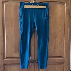 {Fabletics} dark teal 7/8 PureLuxe Leggings